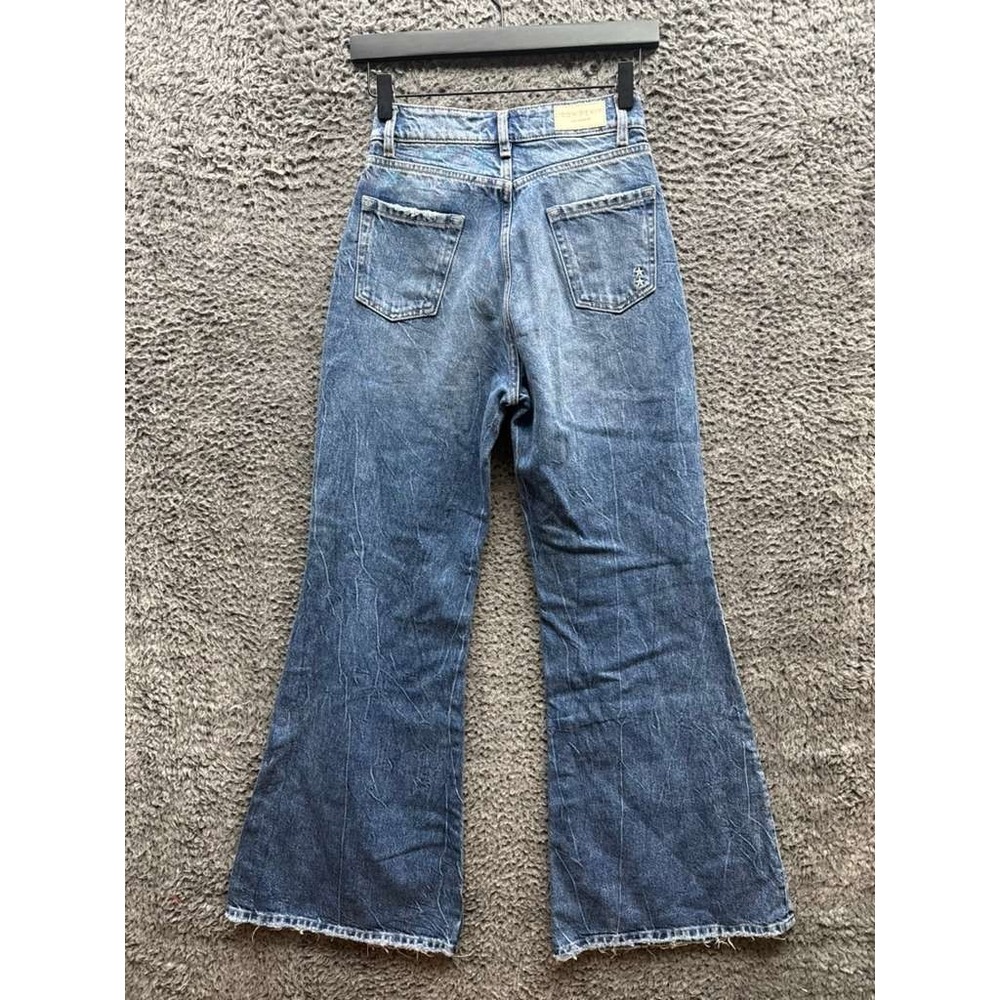 NWT Icon Denim Desi High Rise Flare‎ Denim Jeans Medium Wash Blue Womens Size 24